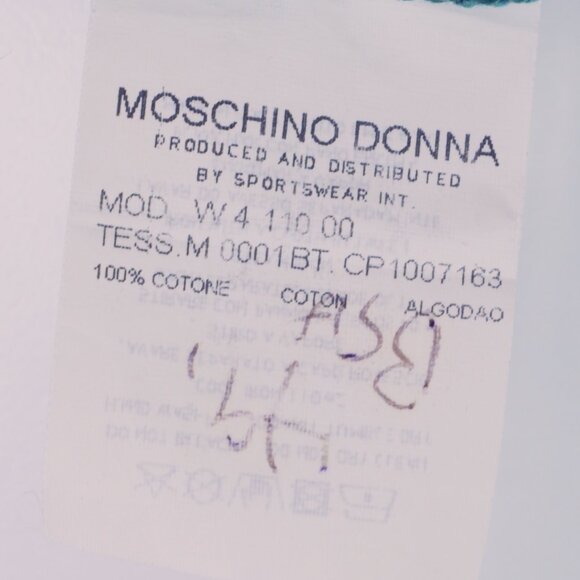 Vintage 90s Moschino Jeans Comic Anime Manga Print T Shirt Size 10 NWOT Rare - Picture 10 of 10